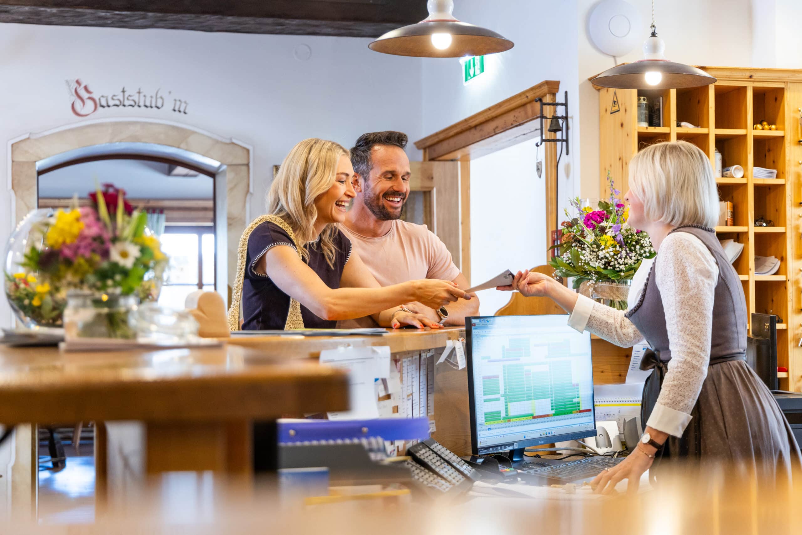 Rezeption in der Bischofsm&uuml;tze in Filmoos